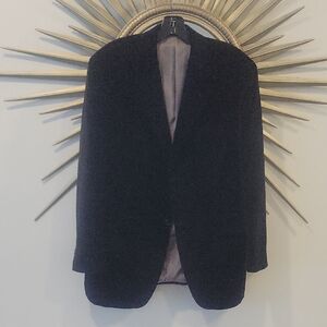 Calvin Klein Black Velvet Blazer